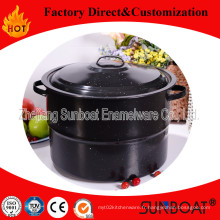 Sunboat émail pot de cuisson chaudière casserole profonde vapeur